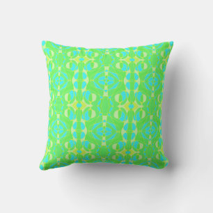 Cojín Decorativo Mazipoodles Neuro Art Green Blue Gradiente