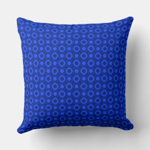 Cojín Decorativo Mazipoodles Polka Dot Donuts - Azul real