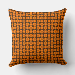 Cojín Decorativo Mazipoodles Polka Dot Donuts - Naranja marrón