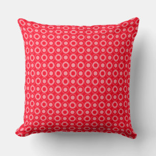 Cojín Decorativo Mazipoodles Polka Dot Donuts - Rojo escarlata