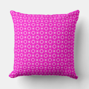 Cojín Decorativo Mazipoodles Polka Dot Donuts - Rosa Fuchsia