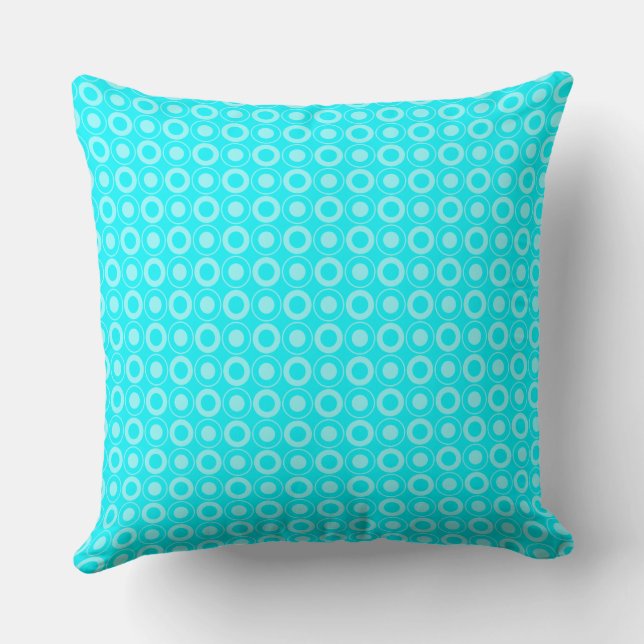 Cojín Decorativo Mazipoodles Polka Dot Donuts - Turquesa (Reverso )