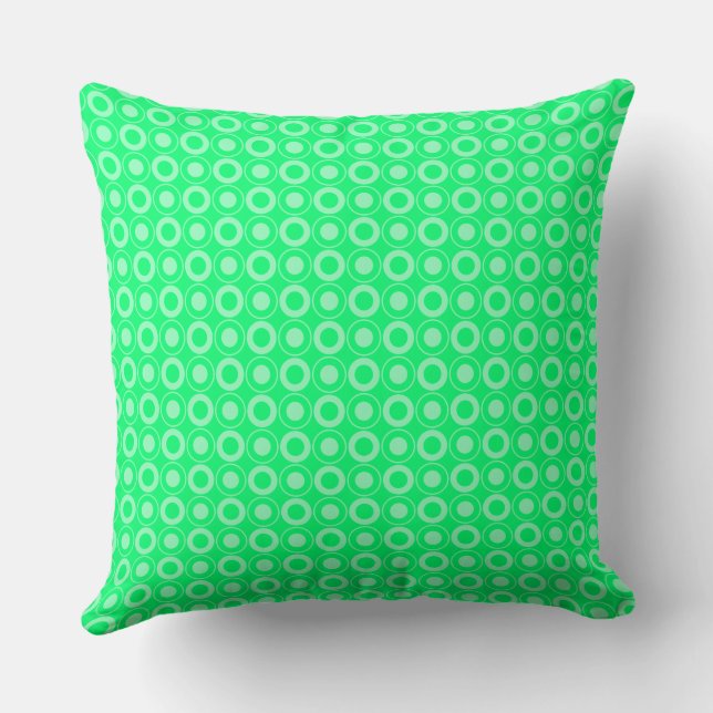 Cojín Decorativo Mazipoodles Polka Dot Donuts - Verde (Reverso )