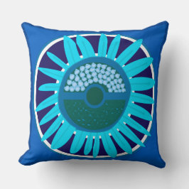 Cojín Decorativo Mazipoodles Sunflower Sunshine: Azul 1