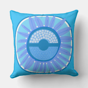 Cojín Decorativo Mazipoodles Sunflower Sunshine: Azul 4