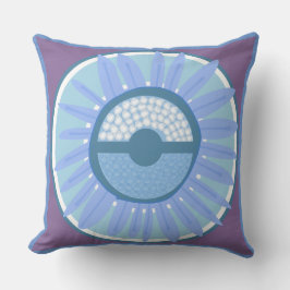 Cojín Decorativo Mazipoodles Sunflower Sunshine: Periwinkle