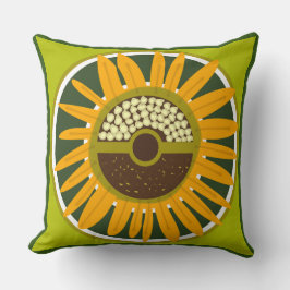 Cojín Decorativo Mazipoodles Sunflower Sunshine: Verde 3
