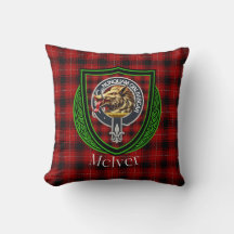 McIver Scottish Clan Tartan & Escudo