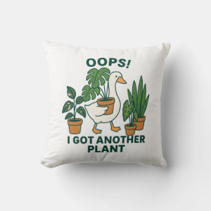Cojín Decorativo Me Conseguí Otra Planta Adorable Ganso Tonto Amant