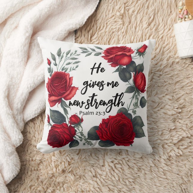 Cojín Decorativo Me Da Una Nueva Fuerza (Manta)