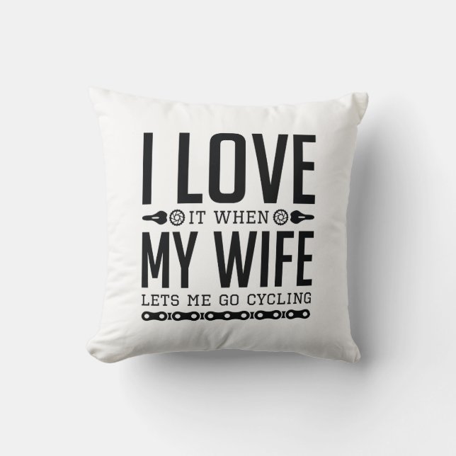 Cojín Decorativo Me Dejaré Ir En Ciclismo (Anverso)