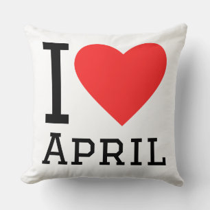 Cojín Decorativo Me encanta abril 