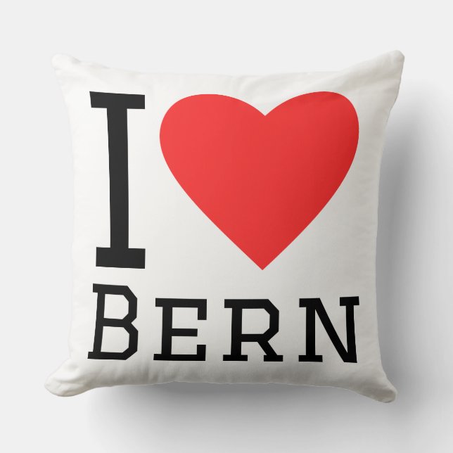 Cojín Decorativo Me encanta Berna (Anverso)