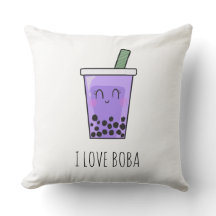 Me encanta Boba Kawaii Bubble Tea Taro Ube Purple