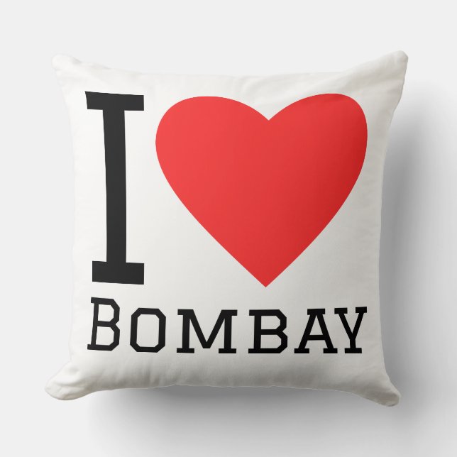 Cojín Decorativo Me encanta Bombay  (Anverso)