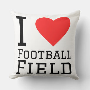 Cojín Decorativo Me encanta campo de fútbol Pegatina