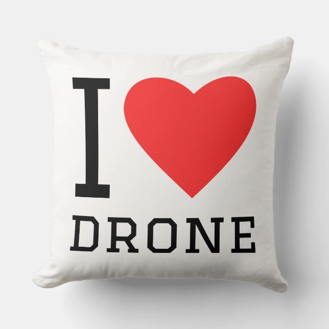Cojín Decorativo Me encanta dron (Anverso)