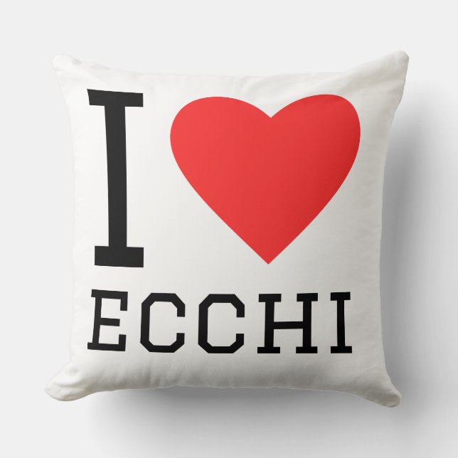 Cojín Decorativo Me encanta ecchi (Anverso)