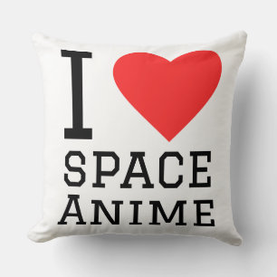 Cojín Decorativo Me encanta el anime espacial