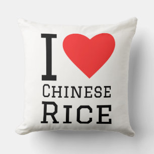 Cojín Decorativo Me encanta el arroz chino