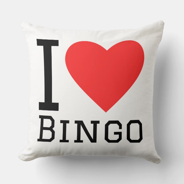 Cojín Decorativo Me encanta el bingo (Anverso)