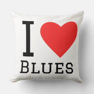 Cojín Decorativo Me encanta el blues