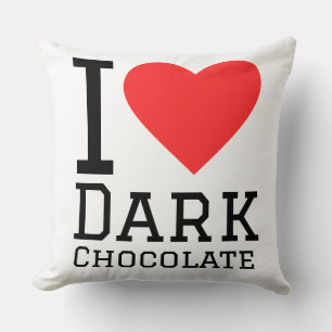 Cojín Decorativo Me encanta el chocolate oscuro