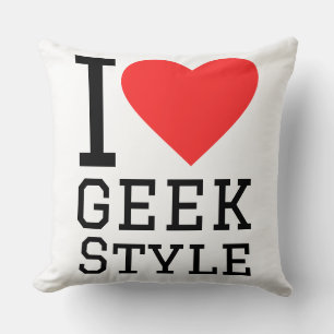 Cojín Decorativo Me encanta el estilo geek