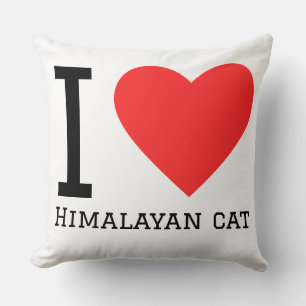 Cojín Decorativo Me encanta el gato Himalaya