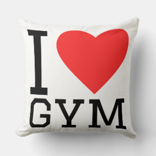 Cojín Decorativo Me encanta el gimnasio