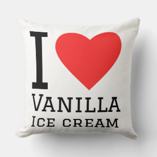 Cojín Decorativo Me encanta el helado de vainilla