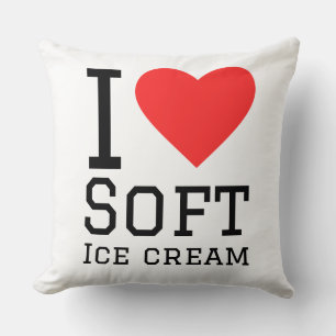 Cojín Decorativo Me encanta el helado suave