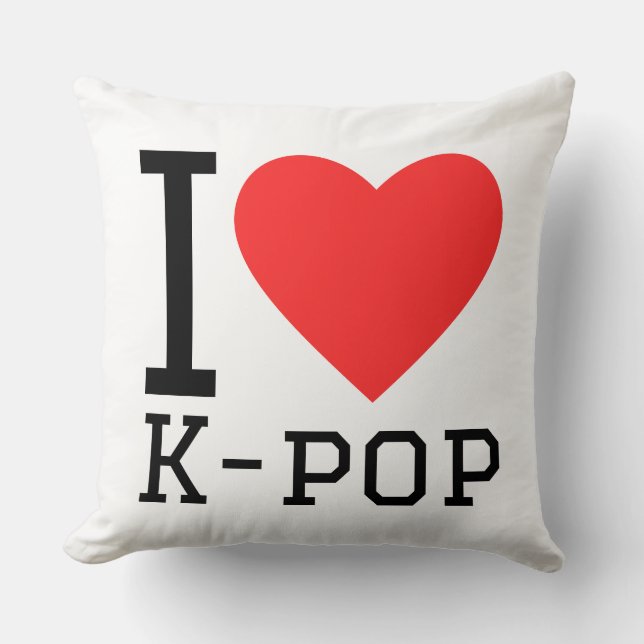 Cojín Decorativo Me encanta el k-pop (Anverso)