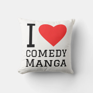 Cojín Decorativo Me encanta el manga de comedia