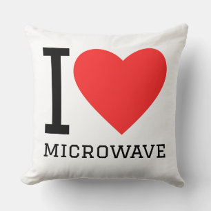 Cojín Decorativo Me encanta el microondas 