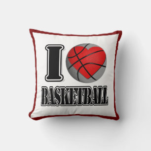 Cojín Decorativo Me encanta el Pillow del baloncesto