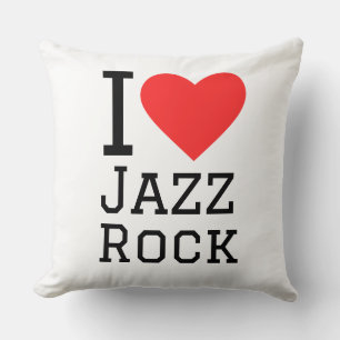Cojín Decorativo Me encanta el rock de jazz