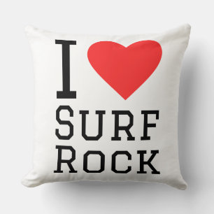 Cojín Decorativo Me encanta el rock de surf