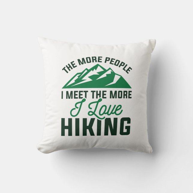 Cojín Decorativo Me encanta el senderismo (Anverso)