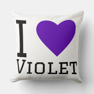 Cojín Decorativo Me encanta el violeta