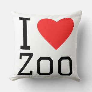Cojín Decorativo Me encanta el zoológico