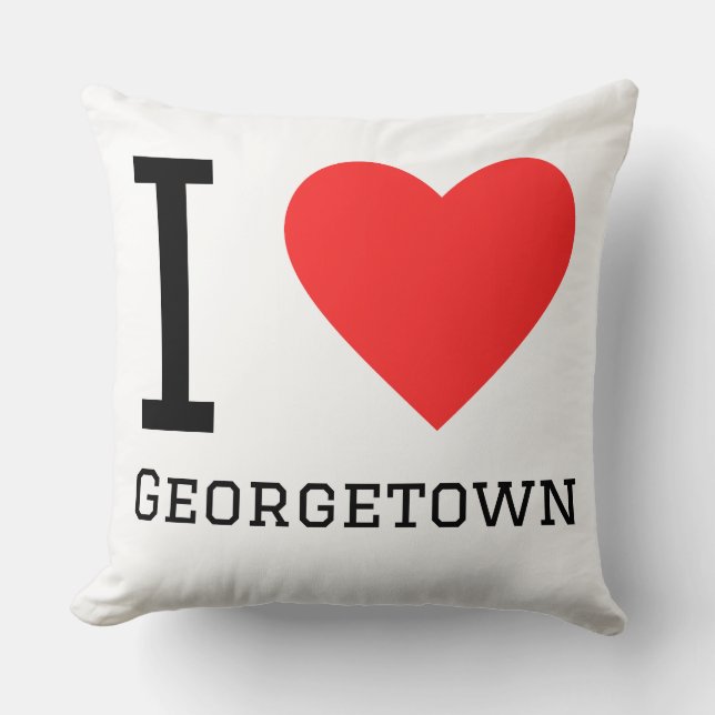 Cojín Decorativo Me encanta Georgetown  (Anverso)