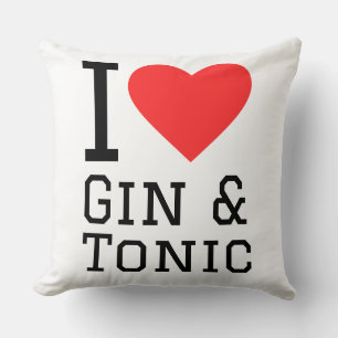 Cojín Decorativo Me encanta ginebra y tónica