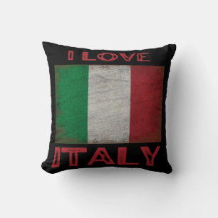 COJÍN DECORATIVO ME ENCANTA ITALIA, BANDERA DE ITALIA