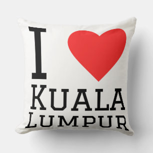 Cojín Decorativo Me encanta Kuala Lumpur