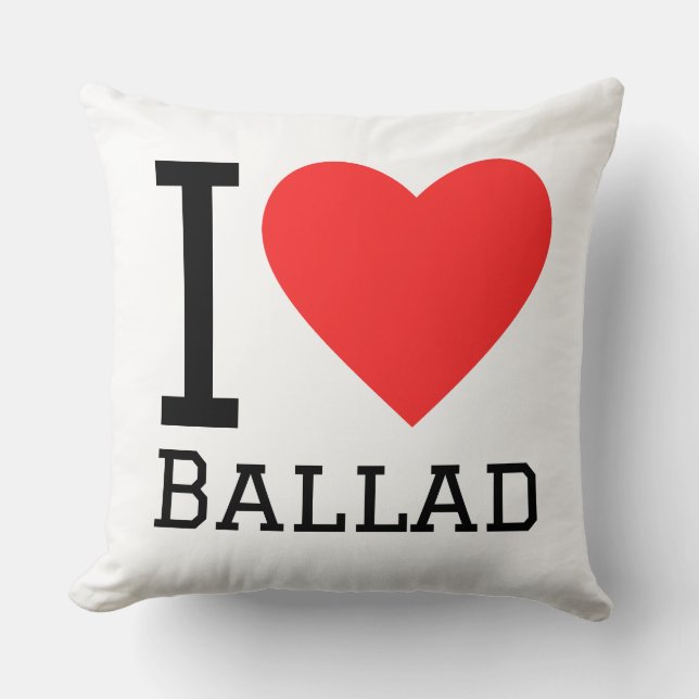 Cojín Decorativo Me encanta la balada (Anverso)