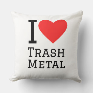 Cojín Decorativo Me encanta la basura metalizado