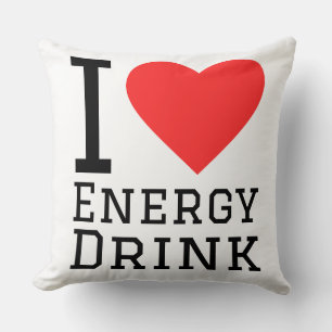 Cojín Decorativo Me encanta la bebida energética