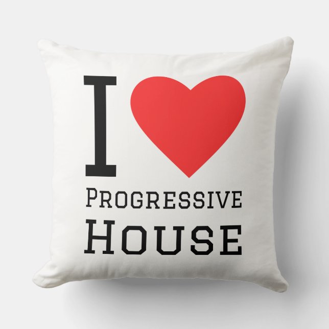 Cojín Decorativo Me encanta la casa progresista (Anverso)