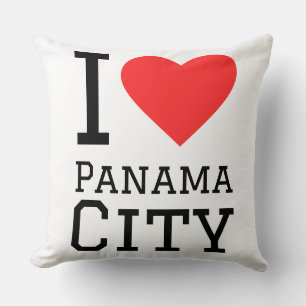 Cojín Decorativo Me encanta la ciudad de Panamá 